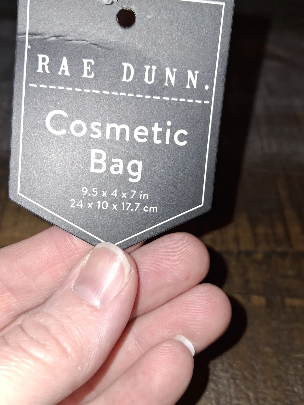 Rae Dunn Black & White Cosmetic Bag